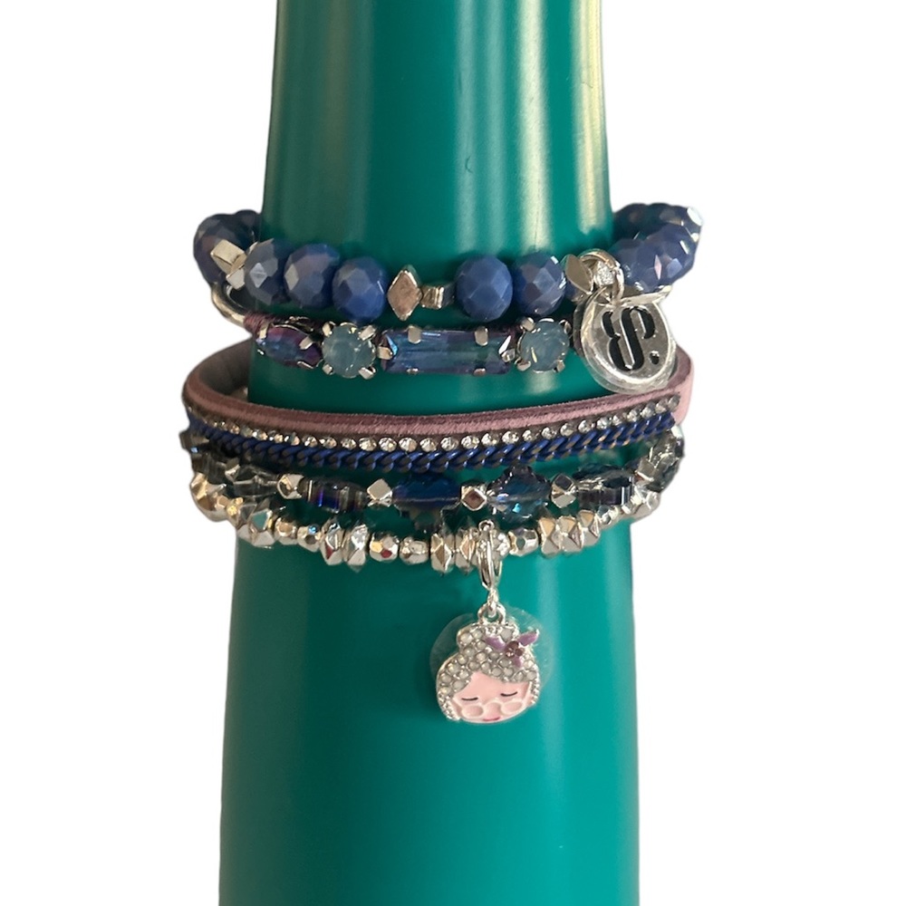 Set of 5 bracelets stacks from Ring Bomb Party 🎈NWOT